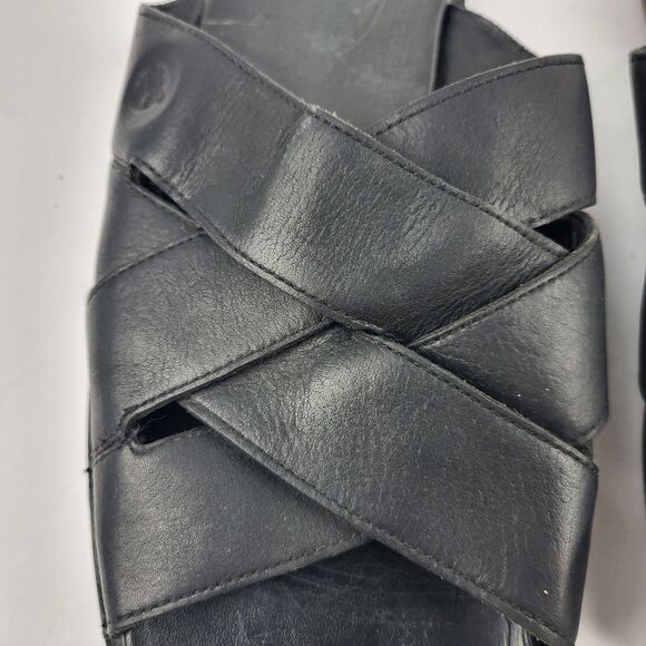 Vintage Timberland Smart Leather Slide Sandals Slip On Men\'s Size 12M Black main image 10